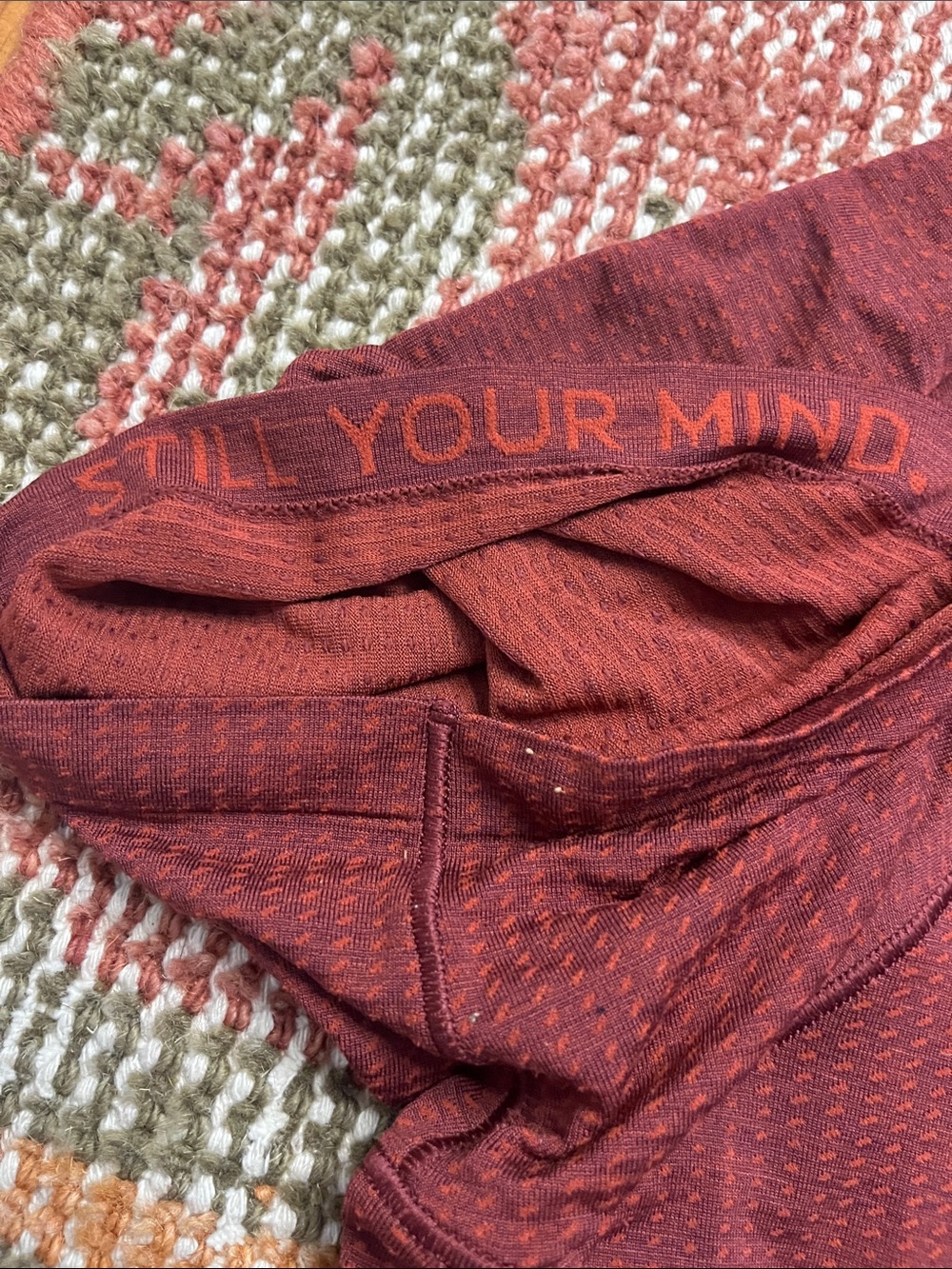 Lululemon Metal Vent Tech Short Sleeve Shirt Men’s Large Burgundy Red EUC - Picture 9 of 11